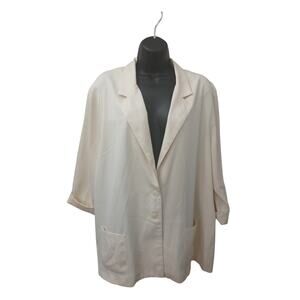 🔴 5 for $40 SALE! 
Bon Worth Soft Yellow Button Down 3/4 Sleeves 
Blaxer  szXL